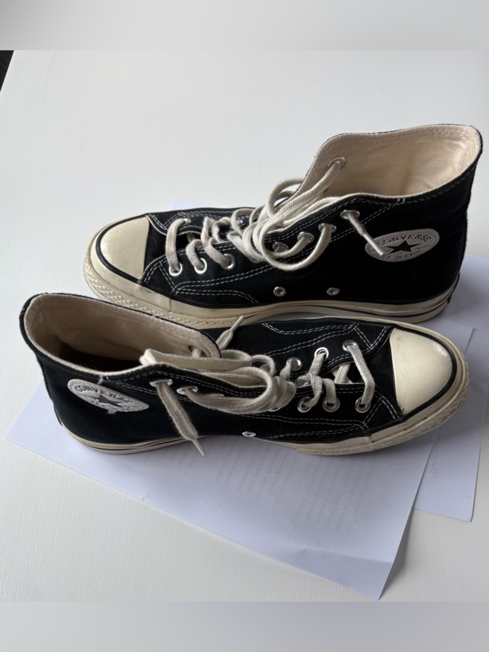 Converse High Top Sneakers in Black and White - Picture 3 of 10